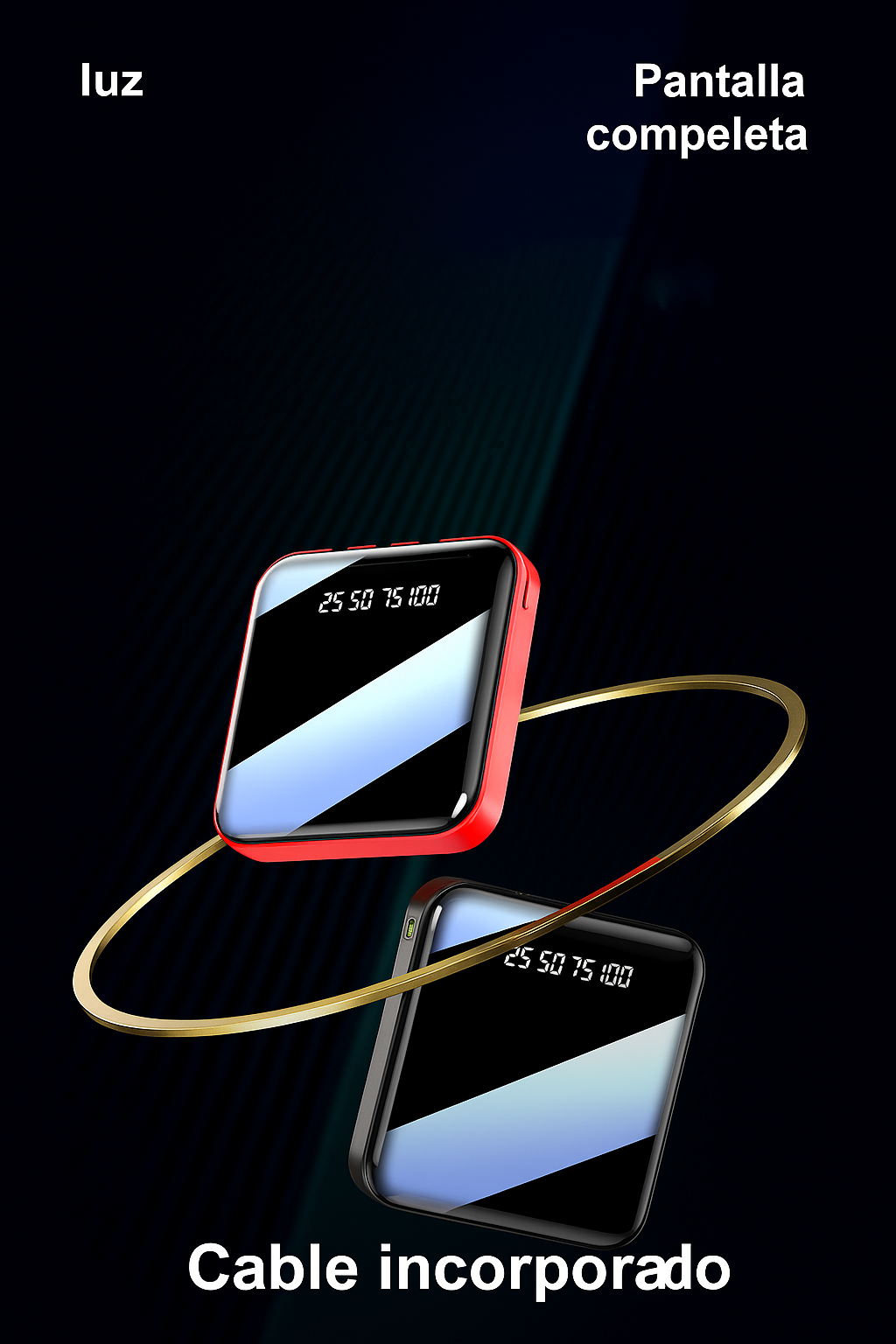 Batería portátil power bank ideal para viajes y uso diario